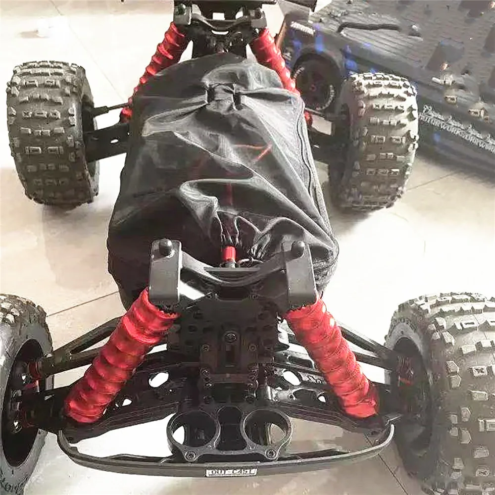 防塵シャーシ保護カバーショックアブソーバーのダストカバーarrmaため1:5追放8s rcクローラ車アップグレードキット