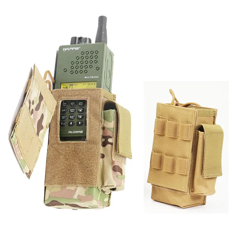 Standard Tactical Walkie Talkie Pouch Nylon Holster Radio Bag PRC 152 Molle Hunting Waist Belt Holster Carry case For Radio