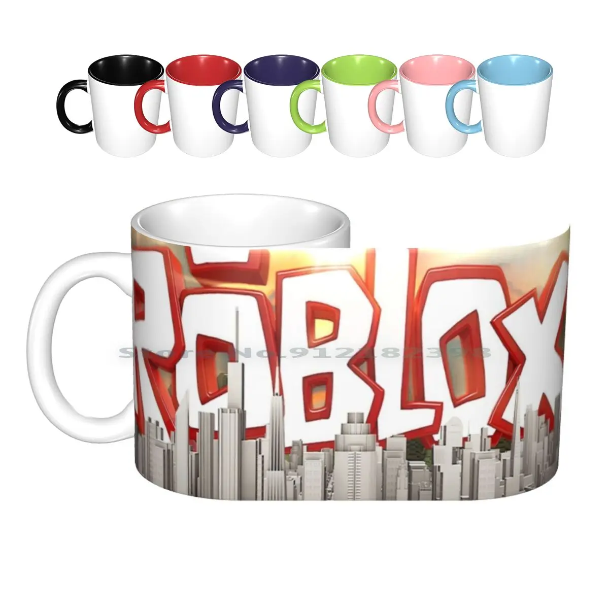 City Ceramic Mugs Coffee Cups Milk Tea Mug Facemask Facemasks Video Game Video Game Video Games Game Gamer Kid Kids Kids Kids