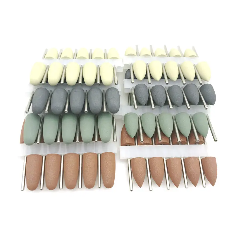 80pcs Dental Silicon Polishers Resin Base Crylic Polishing Burs 2.35mm Dental Supplies