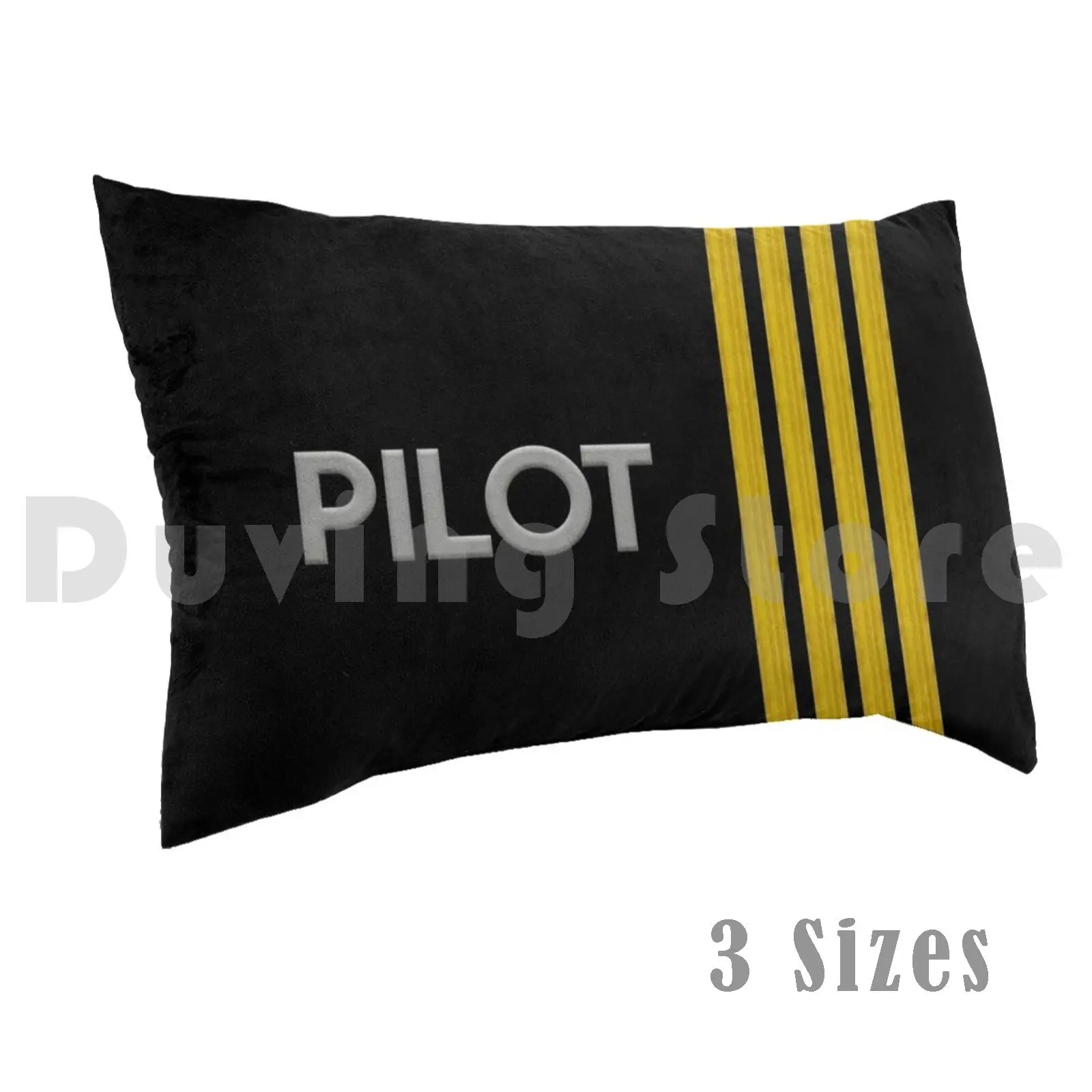 Pilot Stripes Pillow Case Printed 35x50 Epaulets Stripe Aviation Pilot Captain Aeroplane Aviator Airport