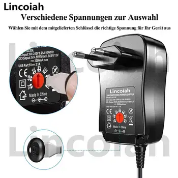 Univerzální adaptér AC 100-240V DC 3V 4,5V 5V 6V 7,5V 9V 12V 30W Multifunkční nastavitelný napájecí zdroj pro LED světelný pásek kamery 10 nejlepší prodej Adaptér střídavého a stejnosměrného proudu 100-240 V 50/60 Hz - №1