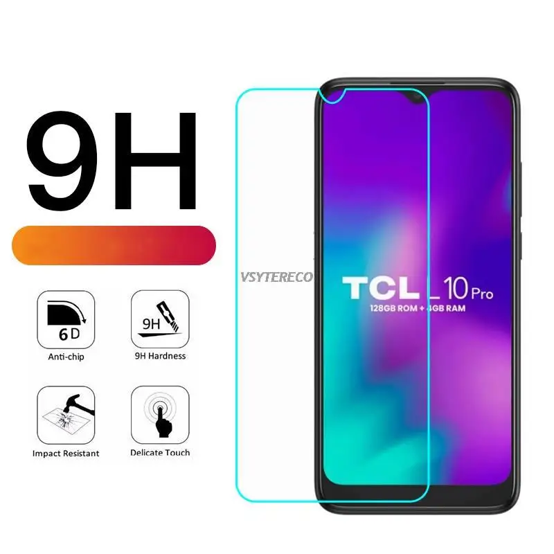 Protector de pantalla de Vidrio templado para teléfono móvil, película protectora para TCL 20 SE 5G, TCL 20 S 20L + 20Y A3X, TCL L10 Lite T Pro L10 +, 2-1 unidad