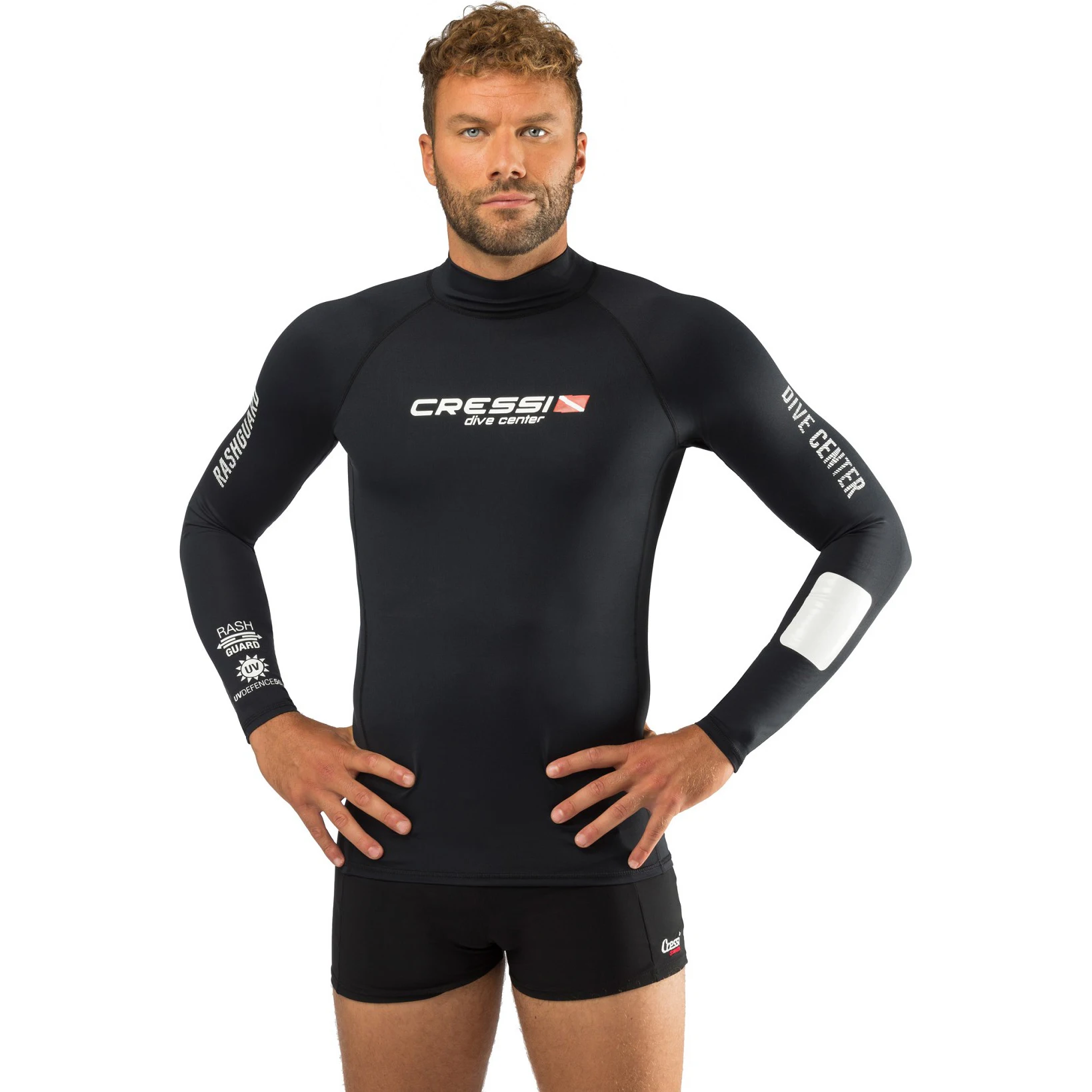 Cressi Rash Guard Man UV Protective Shirt Long Sleeves in Special Elastic Fabric-UV Sun Protection (UPF) 50+ Uomo