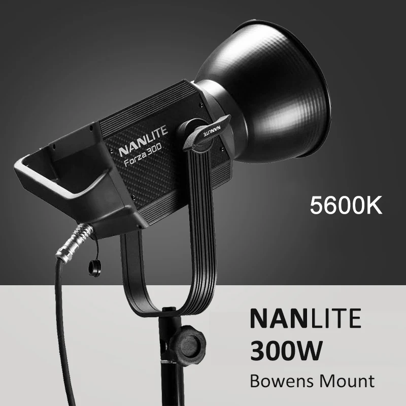 Nanguang Nanlite Forza300 300w LED Photography Light 5600K Ultra Bright Monolight COB Spot Light Studio Video Photo Fill Light