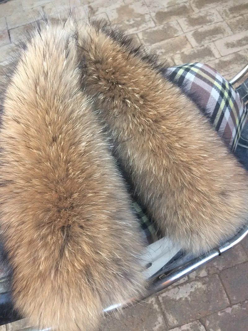 100% real raccoon fur scarf winter hood fur decor shawl multicolor natural fur scarf winter coat fur collar