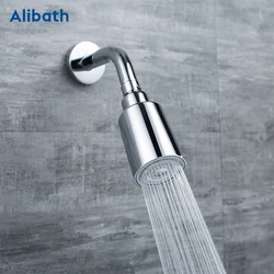 Bathroom Solid Brass High Pressure Small Matte Black Rain Shower Head Wall Mounted  Chrome Adjustable Bath Top Spray Shower.