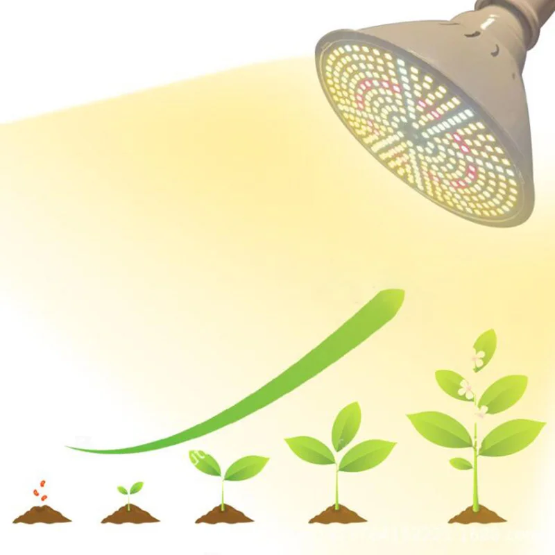 Vollspektrum 290 LED-Pflanzen wachsen Glühbirnen E27 Lampe Veg Cultivo Gewächshaus Innen Hydro Sonnenlicht Phyto Lampe Blumenwachstumszelt T