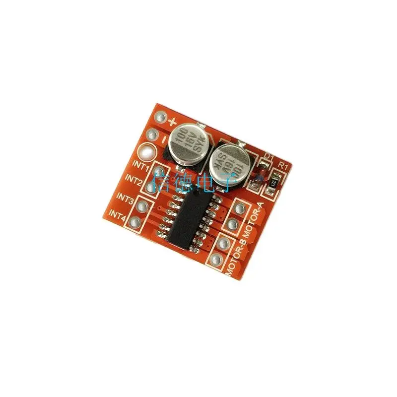 Módulo de accionamiento de motor de CC de 2 canales, regulación de velocidad PWM hacia adelante y hacia atrás, Puente en H dual Stepping mini L298N