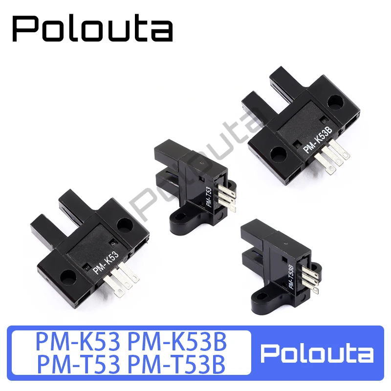 Polouta PM-T53 PM-T53B PM-K53 PM-K53B U Type Limit Photoelectric Switch Sensor Acoustic Components Kits Arduino Nano Integrated