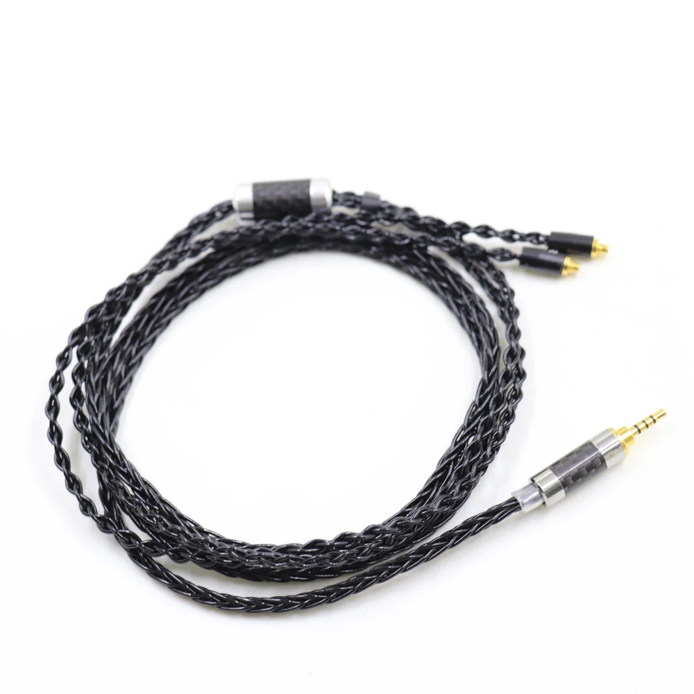 Auriculares MMCX chapados en plata TOP-HiFi 26AWG 152 Core para SENNHEISER IE300 IE900 IE600 IE200 Cable de actualización de auriculares