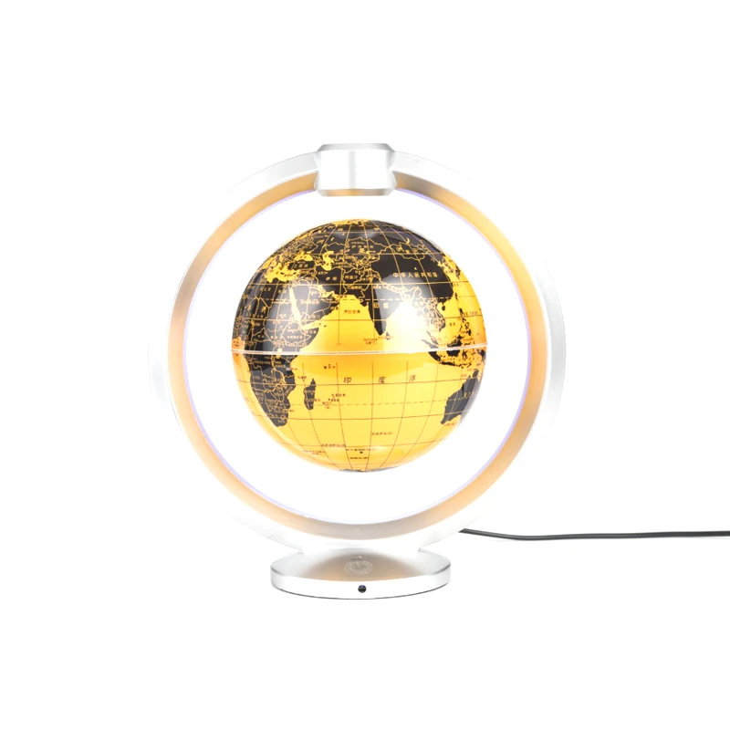 Novelty LED Floating Globe Magnetic Levitation Night Light Round Antigravity Ball For Children Kids Gifts World Map Bedside Lamp