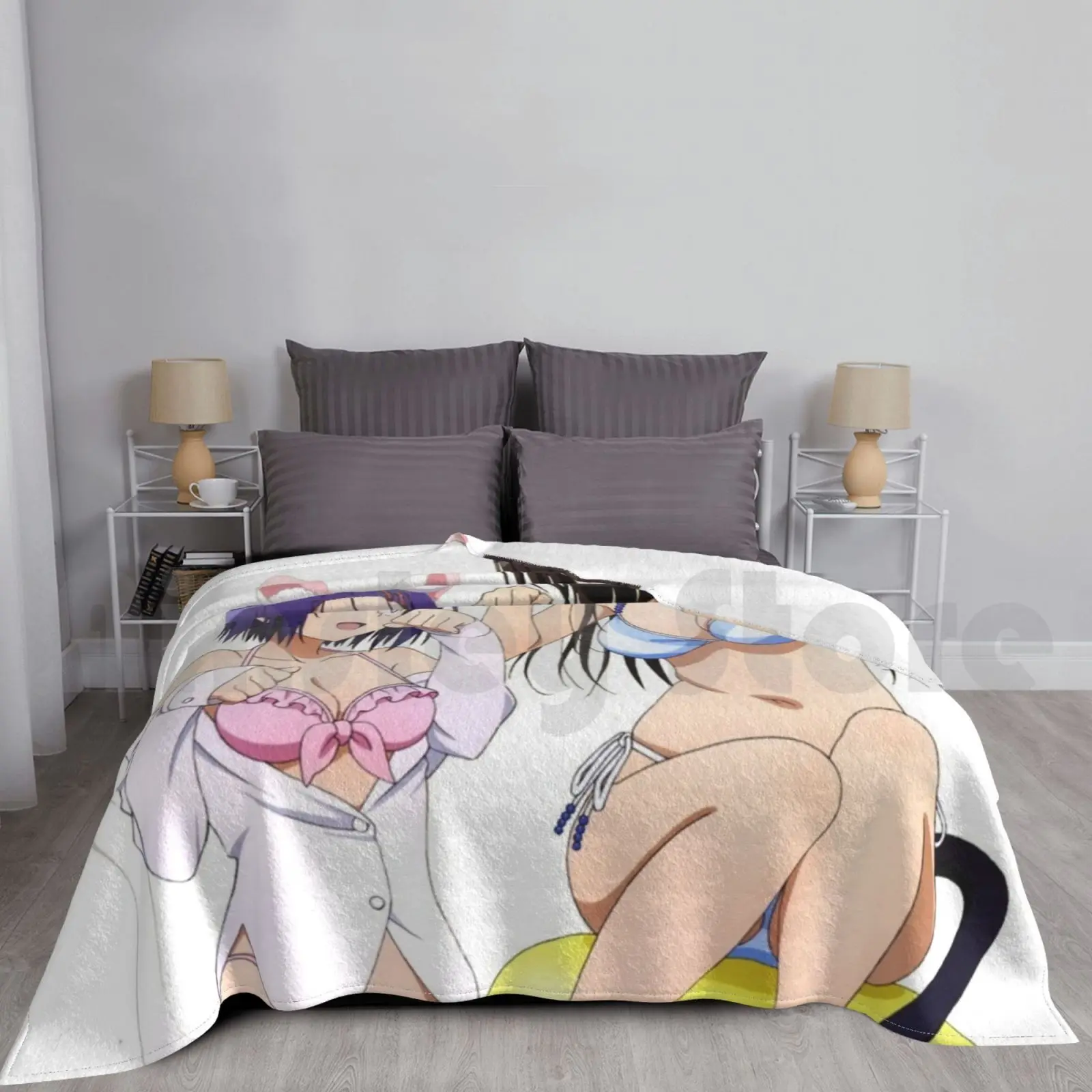 Manta Sairenji y Kotegawa personalizada a la moda Kotegawa Sairenji Yui Kotegawa Haruna Sairenji To Love Ru Anime Ecchi Manga