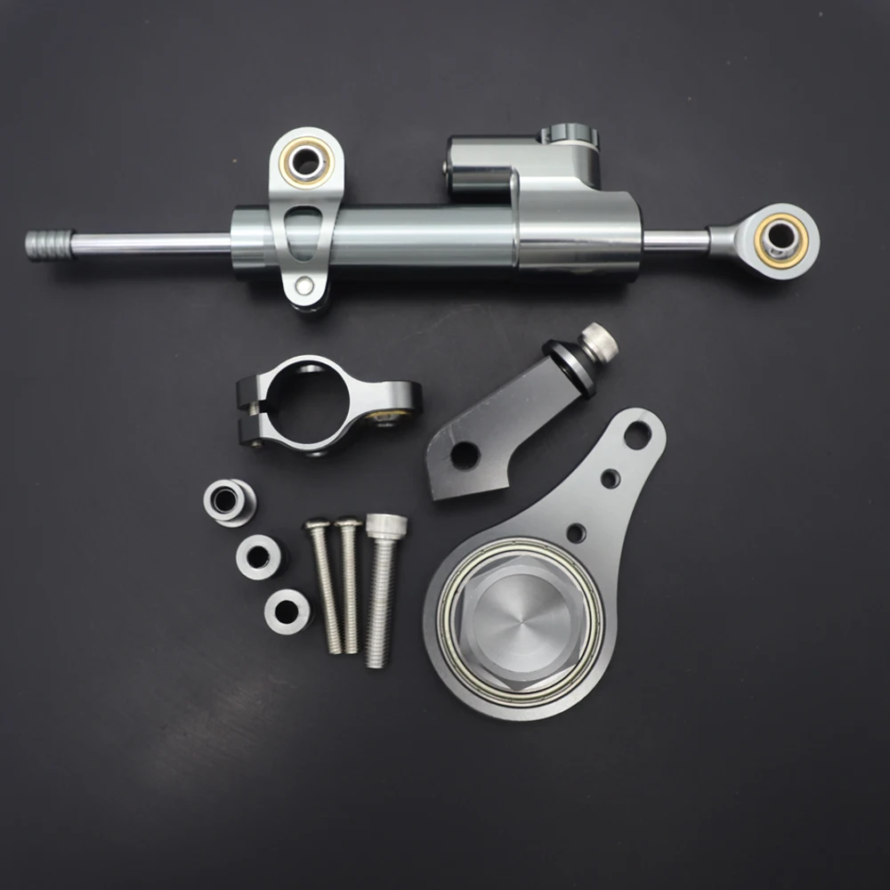 Artudatech Motorfiets Stuurdemper Stabilizer met Beugel Ondersteuning Voor Kawasaki ZX6R 636 2005 2006 Accessoires
