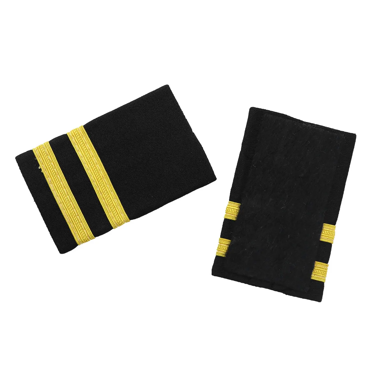 Professional Pilot Captain Uniform Epaulets Traditional Military Shoulder Badge Stripes Bar Epaulettes DIY Shirts Decor Epaulet