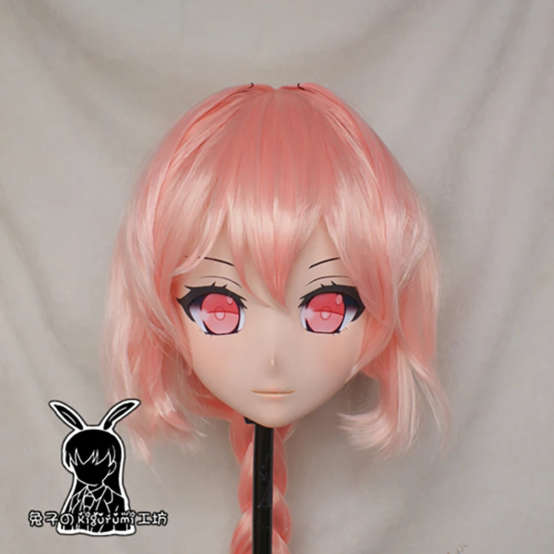 

(RB653)Quality Handmade Female/Girl Resin 3/4 Head Japanese Anime Cartoon Character Cosplay HAK FOO Kigurumi Mask