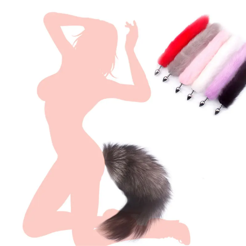 Fox Tail Metal Anal Plug Tail Dildo Accessorie Sex Toys For Woman Prostate Massager Butt Plug Fox Tail For Couple Bdsm Bondage