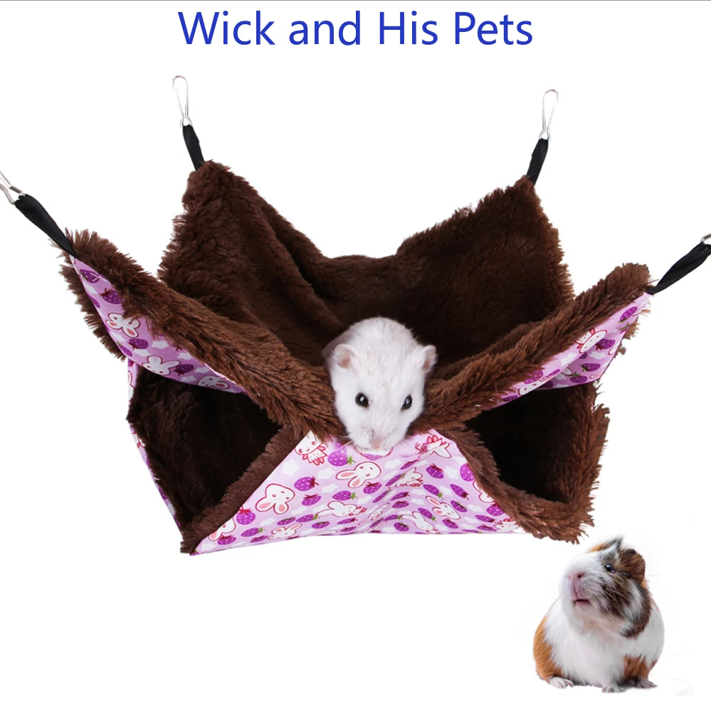 New Pet Hammock Hamster Dutch Pig Slug Small Animal Warm Nest Small Pet Supplies Comfortable Warm Hammock Rodents Accessories