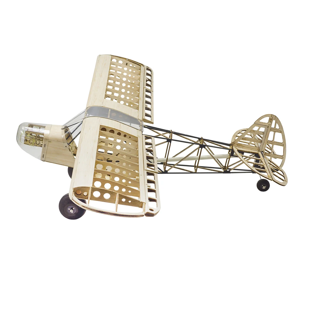 Real hawk RC Plane Laser Cut Balsa Wood Airplane Savage Bobber Frame without Cover Wingspan 1000mm Balsa Wood Model Building Kit