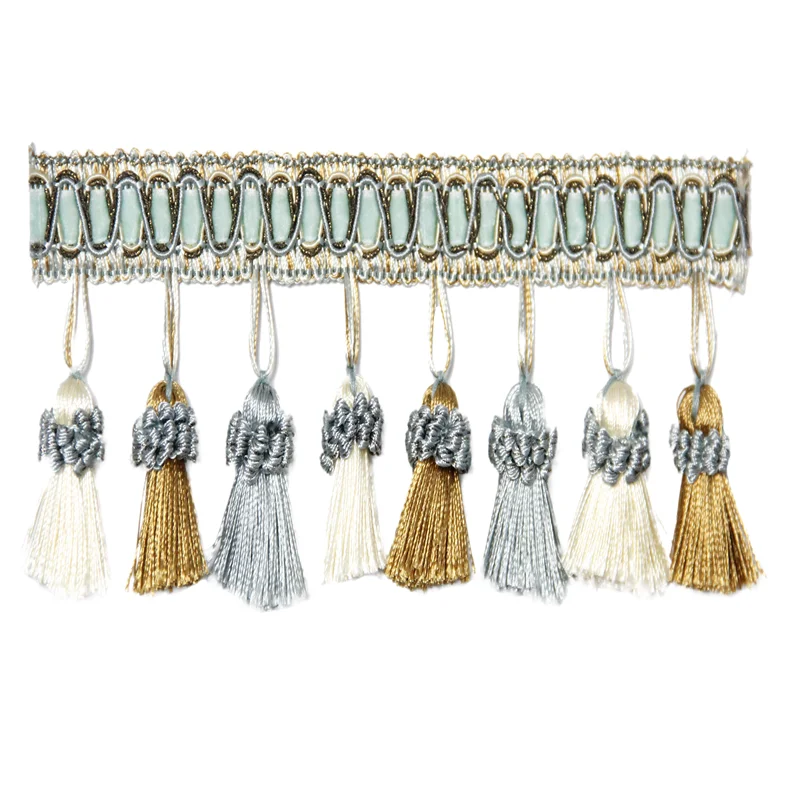 6m/Bag Curtain Fringe Trim Tassel Fringe Trimming For DIY Latin Dress Stage Clothes Accessories Lace Ribbon African Lace Fabric