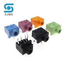 5/10Pcs Headphone Jack Socket PJ-317 5Pin DIP 3.5MM Stereo Female Socket 3.5 Audio Earphone Connector PJ317 Audio Socket