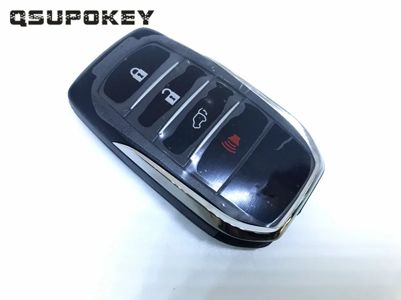 Qsupokey Original Replacement 4 Button Car Remote cover Without Emergency Key Fit FOR Original  T-oyota Fortuner