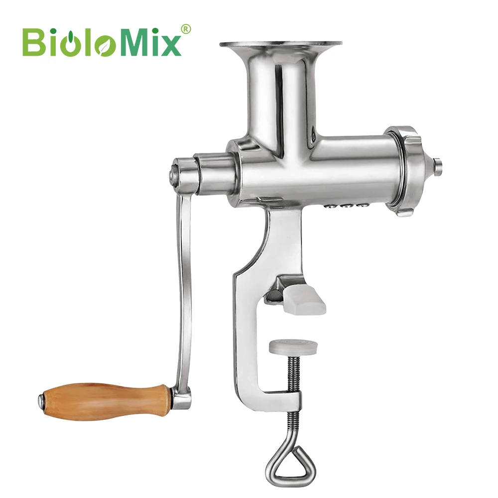 100% Stainless Steel Wheatgrass manual juicer fruit citrus juice extrator