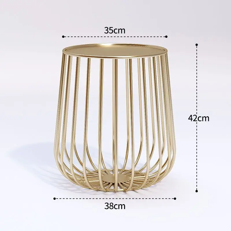 Cat cage coffee table Wind Iron Art Creative Simple Sofa Coffee Table Metal Living Room Office Bedroom Coffee Table Side Table