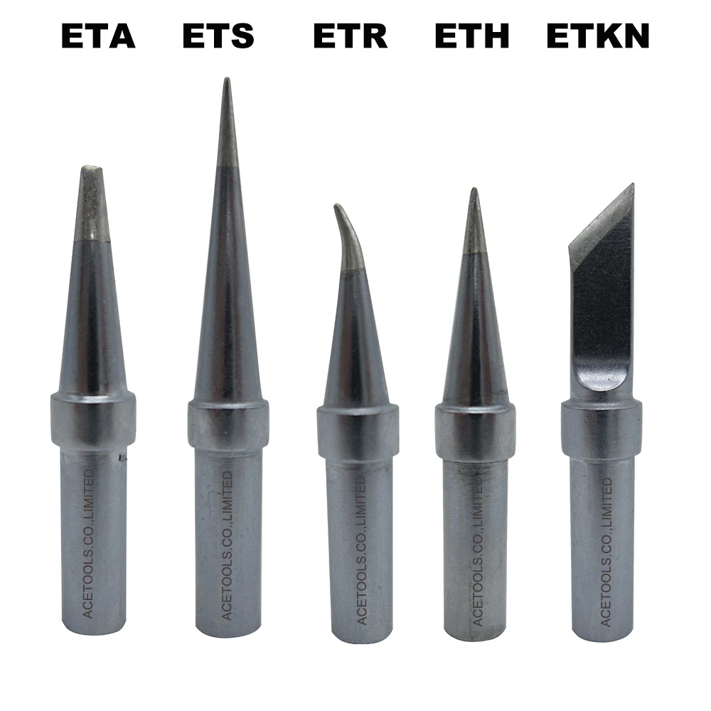 

5 PCS ET Series Soldering Tips Iron Replace Fit WELLER WES51 WES50 WESD51 WE1010NA WE1010EU PES51 PES50 LR21 LR20 Welding Bit