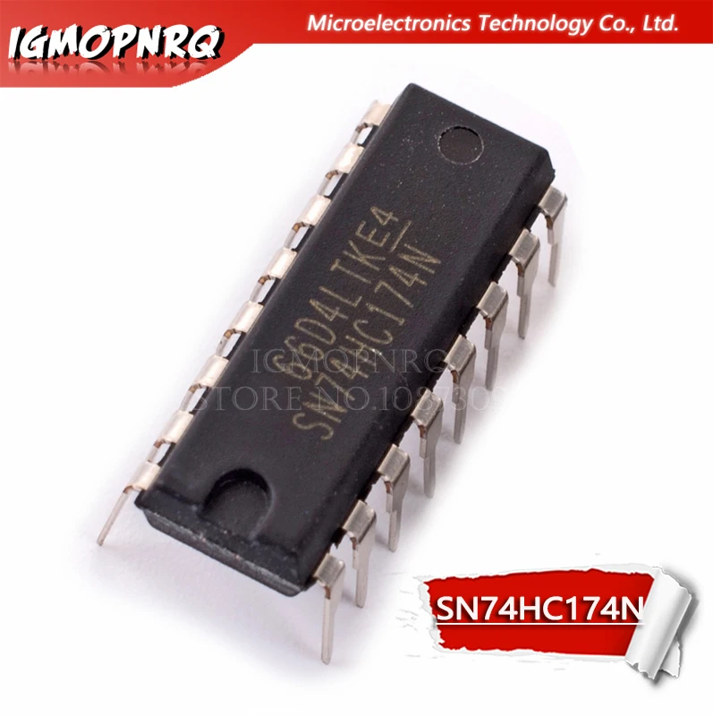 10PCS SN74HC174N DIP16 SN74HC174 DIP 74HC174N DIP-16 74HC174 HD74HC174P new and original IC