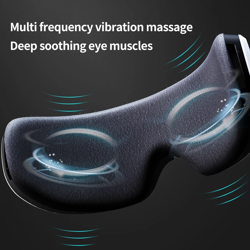 Masseur intelligent pour les yeux, Rechargeable, Bluetooth, musique, pliable, pression d\'air, chauffage, Relaxation