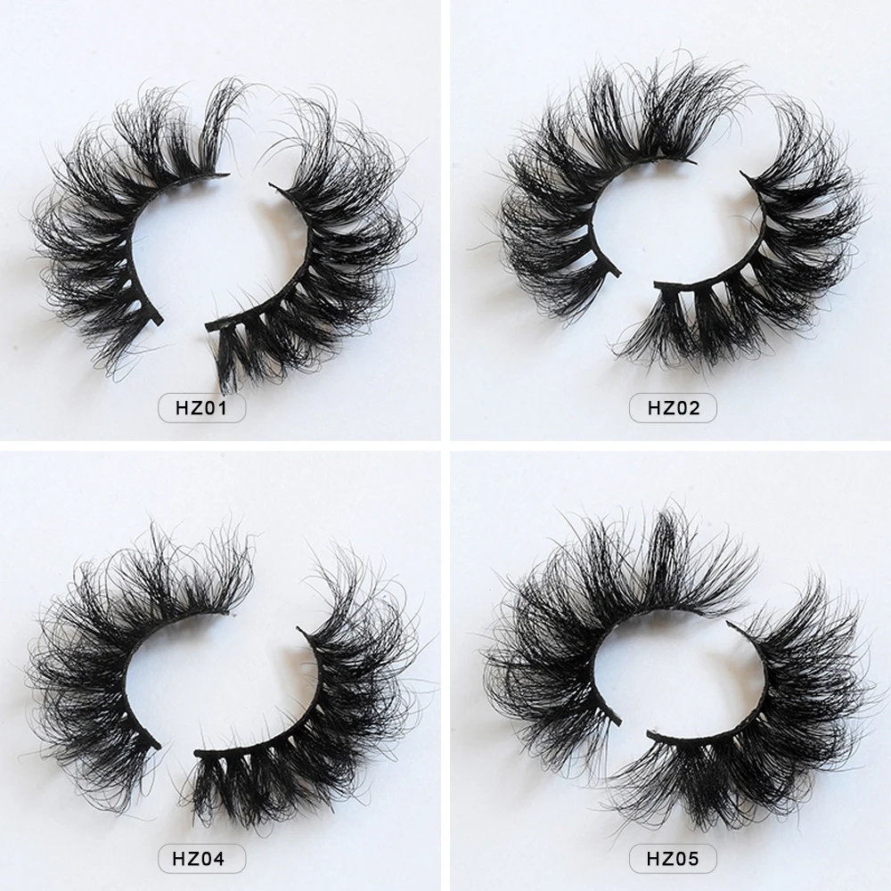 20/30/50 pair handmade Mink Eyelashes Criss-cross Strands Cruelty Free 3D 25mm Lashes Mink Lashes Soft Dramatic Eyelashes Makeup