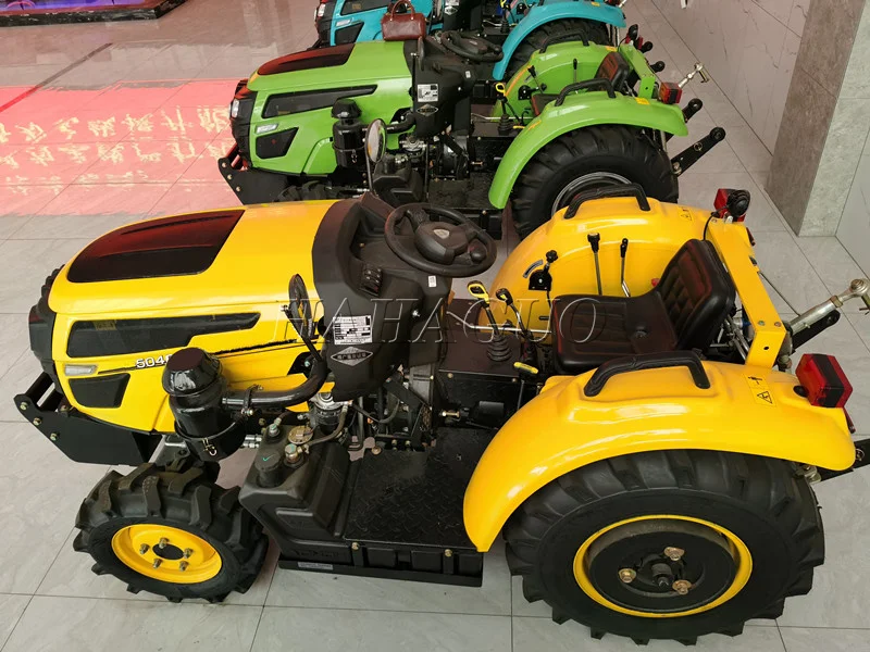 2021 New  Farm Equipment Compact Orchard Machine Agricultural Tractors Greenhouse Micro Tractors