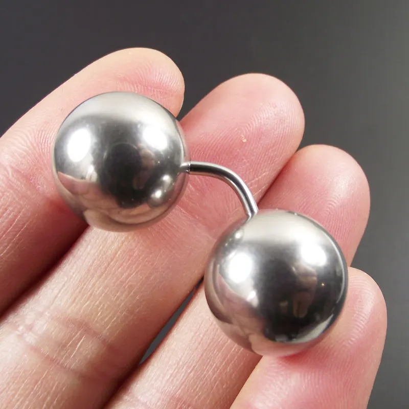 SaYao short bar Big Ball Stainless Steel Straight Barbell Rings Eyebrow Banana Curved Ear Piercing Nipple PA Ring Bar Lips
