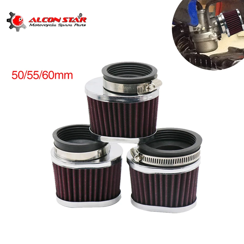 Alconstar Clamp-on Straight Air Intake Filter High Conical Mesh Filter Air Intake Filter Motorcycle Air Filter 38 42 45 50 55 60