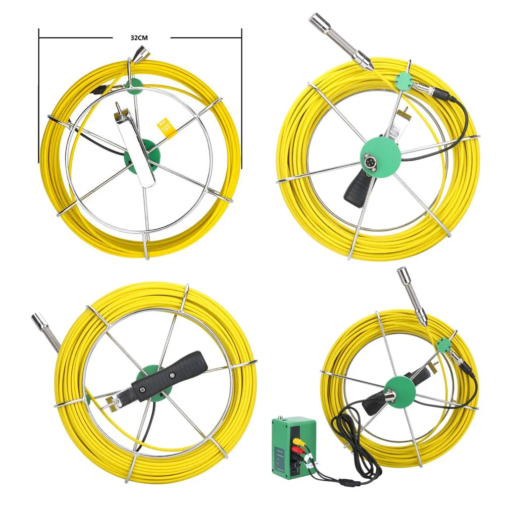 Камера для канализации с диагональю 17 мм и жестким кабелем 4500 мАч