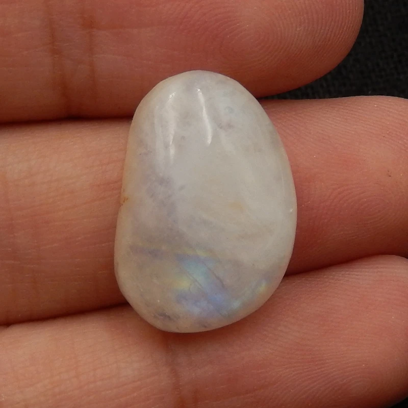 Natural Drusy Moon Stone Jewelry cabochon,19x13x6mm2.8g