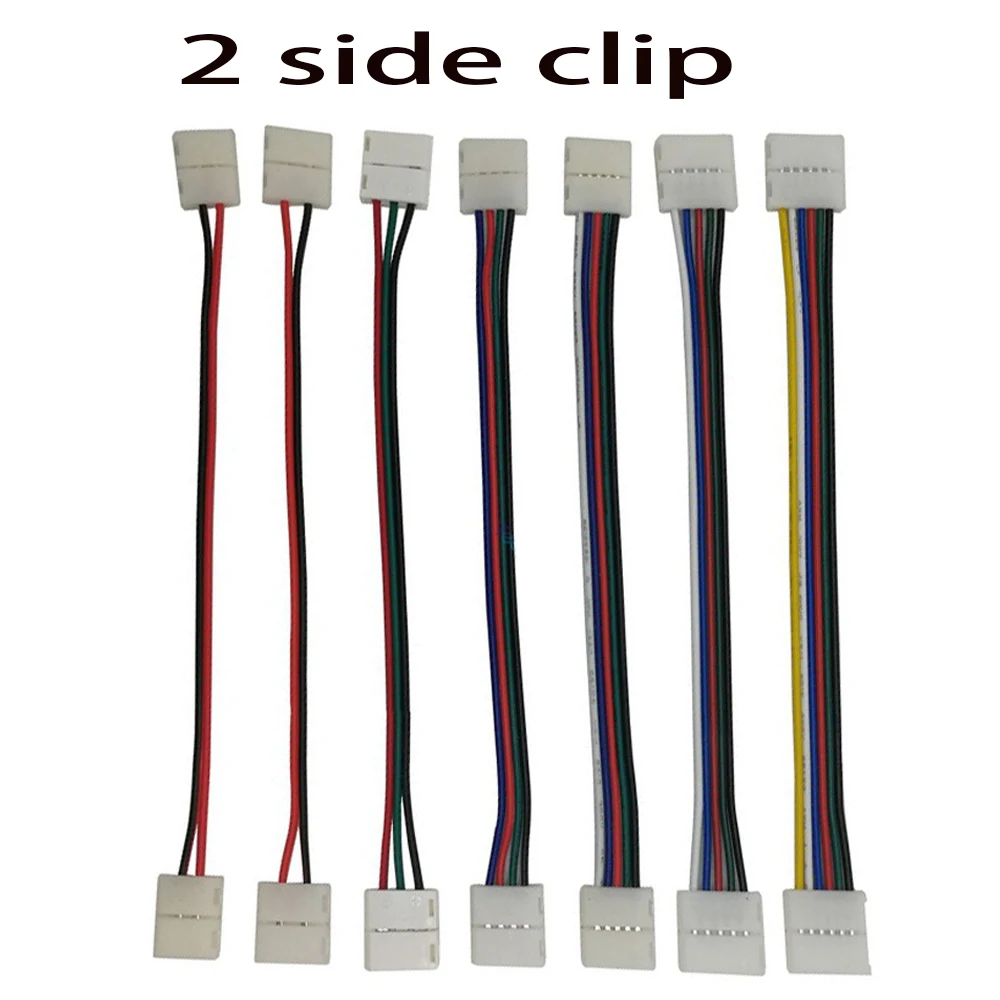 2pin 3pin 4pin 5pin 6pin LED Connector Solderless Adapter  For 3528 5050 RGB RGBW RGBCCT LED Strip