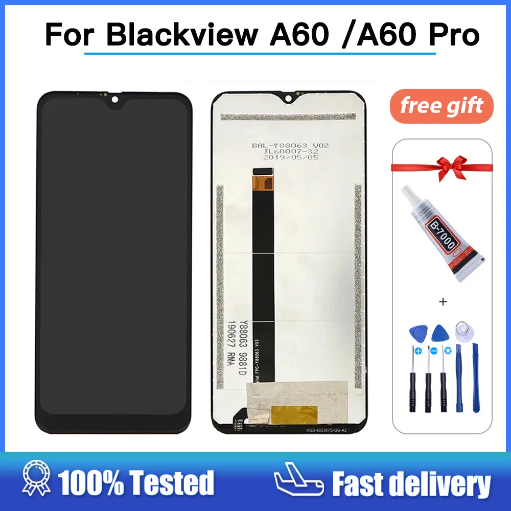 

Tested Original 6.1 inch Display For Blackview A60 LCD Display Touch Screen Assembly For Blackview A60 Pro Screen Replacement