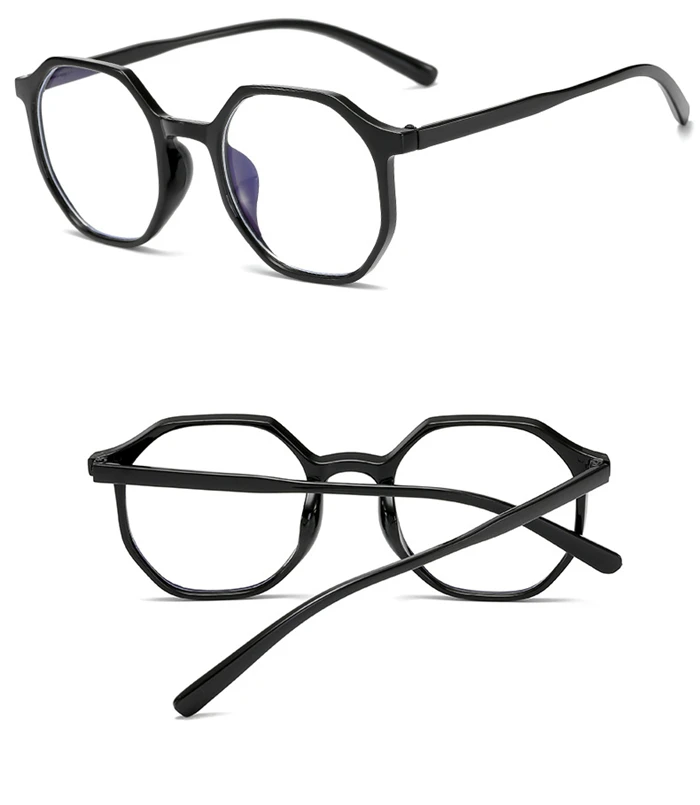 Frauen Männer Student Polygon Kurzsichtige Brille Fertig Ultraleicht PC Rahmen Kurzsichtige Brillen Rezept -0,5 -1,0 bis -6,0 – Detail 4