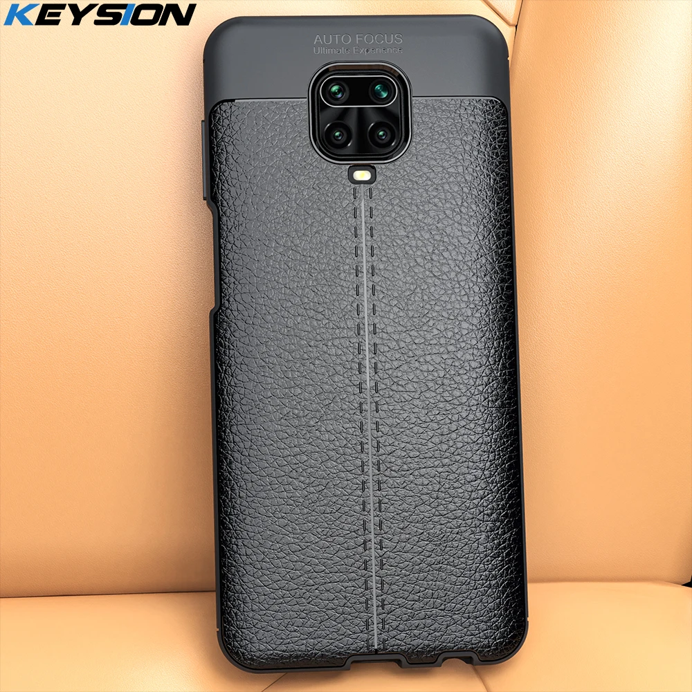 

KEYSION Shockproof Case for Redmi Note 10 Pro 9s 9 Pro Max 8 8T K20 Leather Silicone Phone Back Cover for Xiaomi Mi 10 Mi 9T