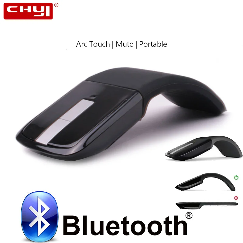 Bluetooth Wireless Arc Touch Mouse For Microsoft PC Laptop 1200DPI Optical Folding Mause Slim Notebook Gaming Computer Mice