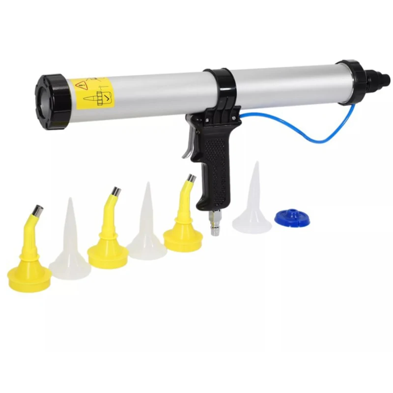 15 Inch 600ml Pneumatic Sausage Caulking Gun Silicone Sealant Air Gun Rubber Putty Applicator For Gun