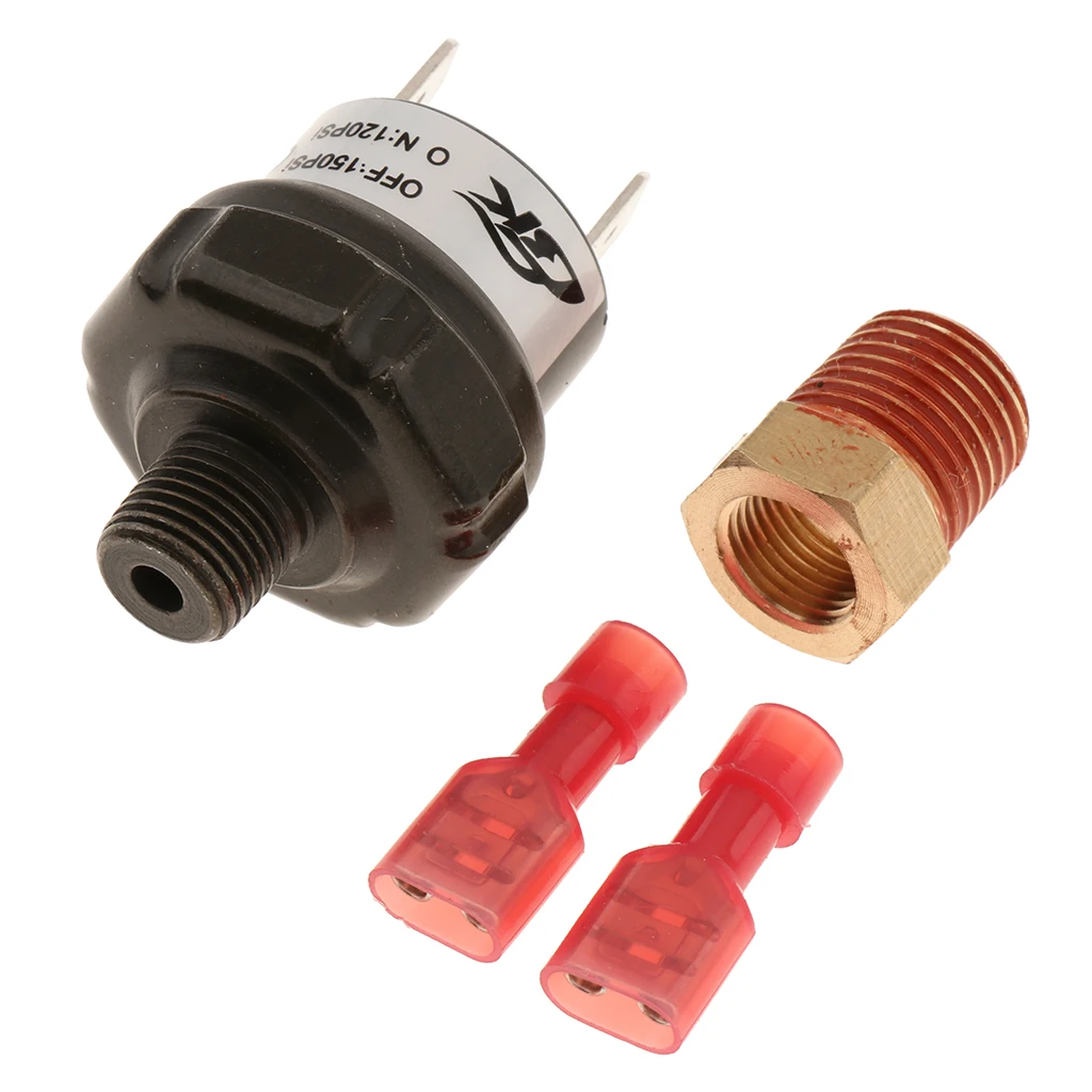 12V Metal Compressor Air Tank Pressure Switch 120 psi ON and 150 psi OFF