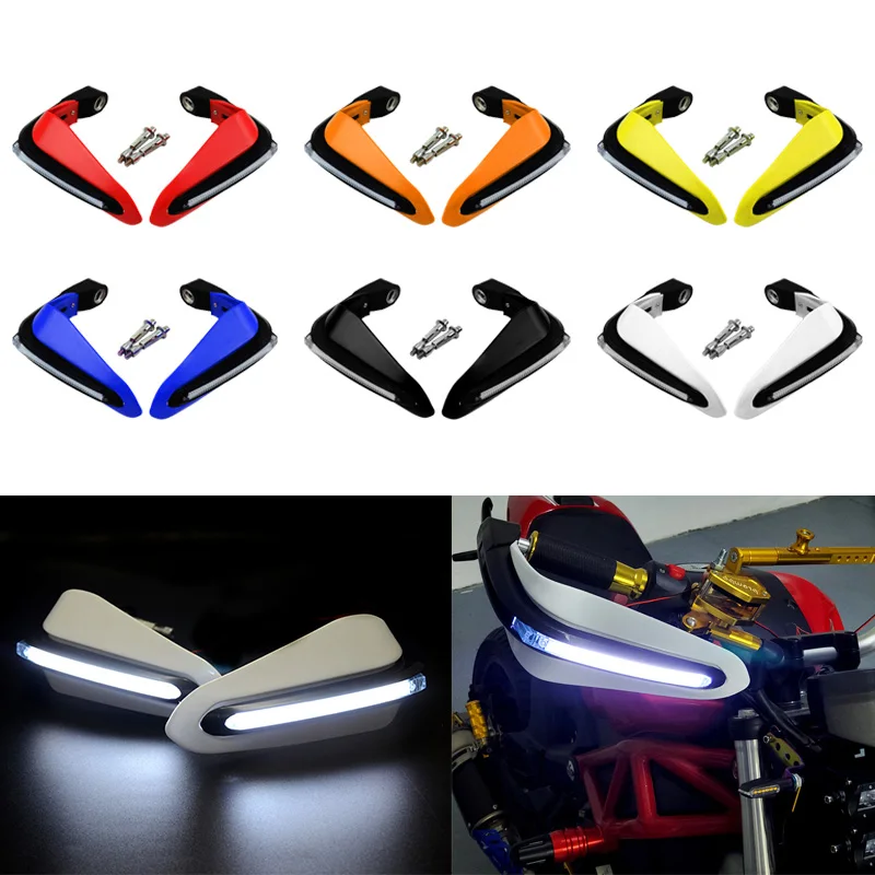 

For SUZUKI DR 650 DJEBEL 250 GSR600 LTZ 400 BANDIT 400 SV 650S Motorcycle Hand Guards Lights LED Handguard Protective Gear