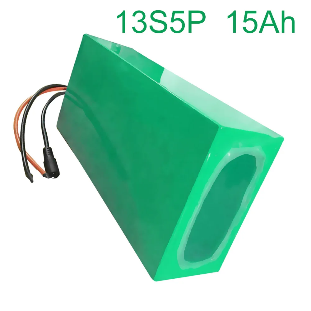 48V 15Ah 13S5P 18650 Li-ion Battery Pack E-Bike Ebike electric bicycle   250*115*70mm Accept customization
