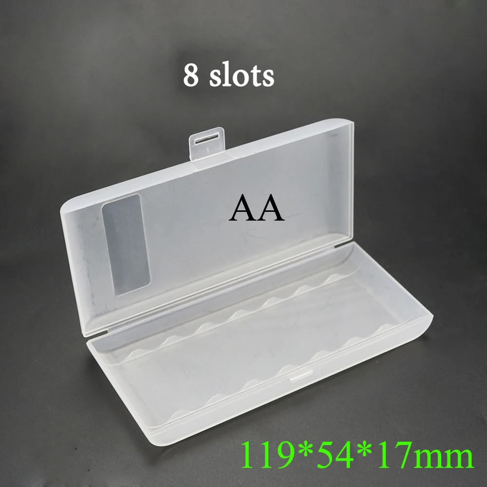 3 Different Elistooop Plastic Case Container Bag Case Organizer Box Case Holder Storage Box Cover for AA AAA Battery Box