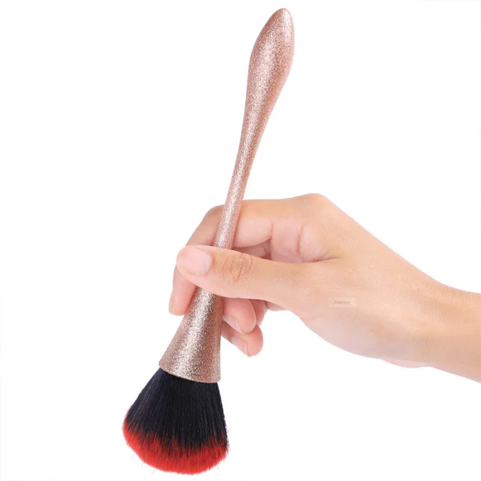 1pc frosted nail dust brush long handle Nail art brushes UV Gel Glitter Powder remover clean brush Manicure Tools