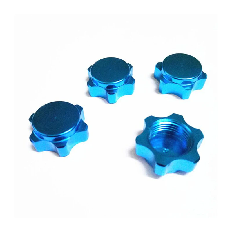 4pcs 17MM Wheel Hub Hex Nut Fine Anti-dust Cover for 1/8 RC Hobby Car Buggy Truck Hop-Up Parts HSP Axial HPI Traxxas Himoto