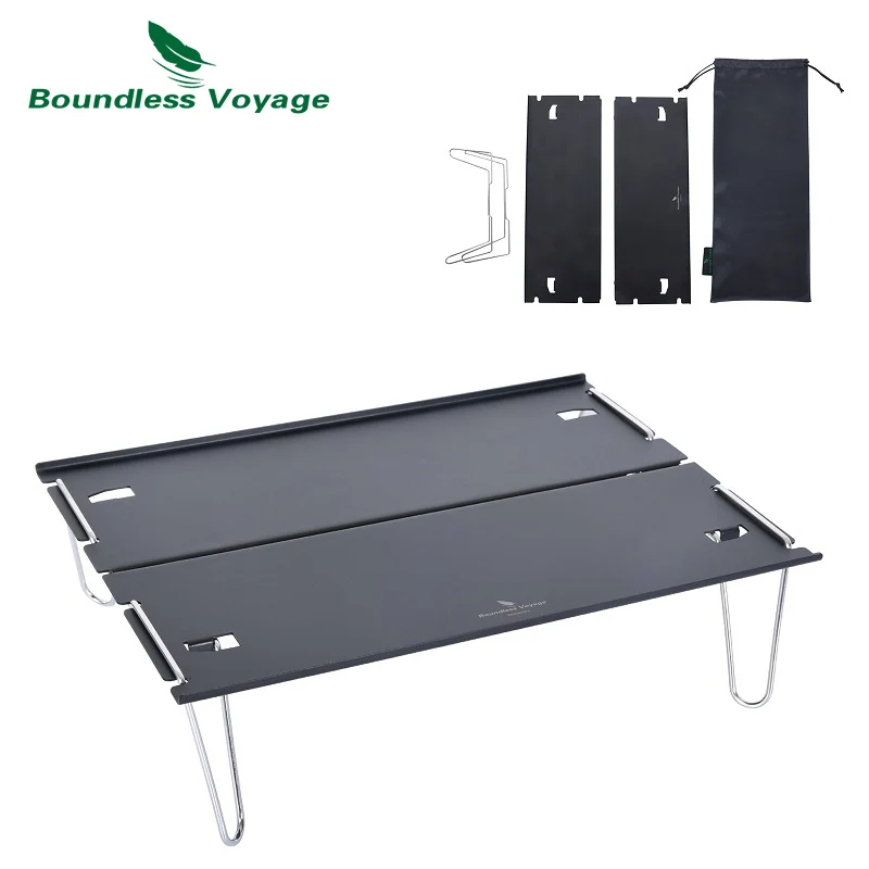 Boundless Voyage Camping Table Picnic Small Folding Table Outdoor Ultralight Aluminium Alloy Portable Removable Dining-table